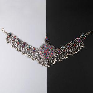 ชุดเครื่องประดับทำมือคุณภาพสูง แนวโน้มใหม่ปี 2024-25 ชุดเครื่องประดับอัฟกันหลากสี สร้อยข้อมือ กำไล สร้อยคอ - Product Image 2