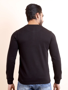 Sudadera básica de alta calidad Premium Loopknit de manga larga con cuello en V Comodidad elegante para el uso diario de invierno-Suministro ODM - Product Image 6