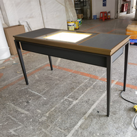 Vitrine de présentation de bijoux en verre verrouillable de luxe avec éclairage LED et tiroirs de rangement pour magasin de détail