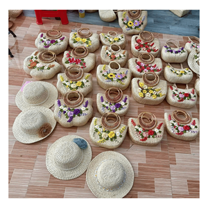 Water Hyacinth <b>Hats</b> woven hyacinth plant material designed <b>for</b> summer headwear and lifestyle styling produced in Vietnam - Product Image 4