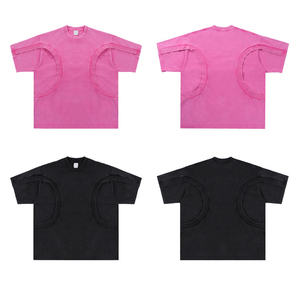 Wholesale Custom OEM Manufacturer Customized <b>Patchwork</b> Short Sleeve Custom T <b>Shirts</b> Casual Plus Size Men's T <b>Shirt</b> - Product Image 6