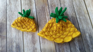 心理电视节目灵感菠萝桶帽钩针图案独特礼品 - Product Image 3