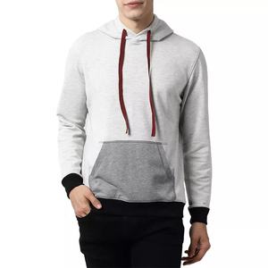 Jersey ajustado de algodón y poliéster para hombre, Sudadera con capucha y bolsillos tipo canguro - Product Image 1