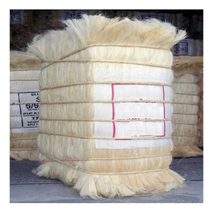 High Quality 100% Natural Sisal <b>Fiber</b> Bleached White Raw Sisal Fibre Material with Flame Retardant Feature - Product Image 1