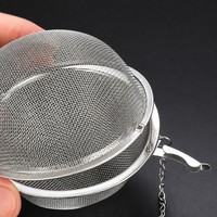 Infuseur à thé en acier inoxydable 304 avec chaîne, filtre à thé en maille fine pour thé en feuilles, pour tasse, mug, pot