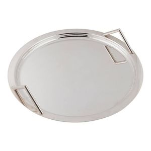 Grand plateau de service en acier inoxydable offrant un grand espace pour exposer les aliments Plateau de service fait main Nouveau design de plateau Matel - Product Image 1