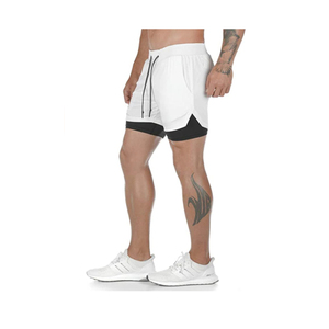 Shorts de course pour hommes Vêtements de sport pour musculation Shorts de gym pour hommes avec leggings Spandex Elastic Tracksuit Knee Short - Product Image 4