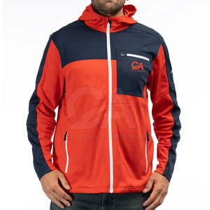 Sweat à capuche Softshell résistant à l'eau pour hommes Doublure thermique Vêtements de plein air pour hommes Veste Softshell d'extérieur avec capuche - Product Image 1