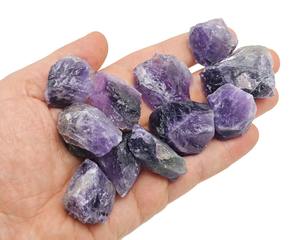 หินอเมทิสต์หินพลอยธรรมชาติแบบหยาบพลอยสามสีหินธรรมชาติแบบเป็นก้อนแร่ทัวร์มาลีน - Product Image 2