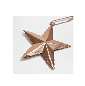 Adorno navideño de diseñador de Metal de calidad de lujo, adorno navideño de aspecto moderno de Color dorado para decoración de pared - Product Image 2