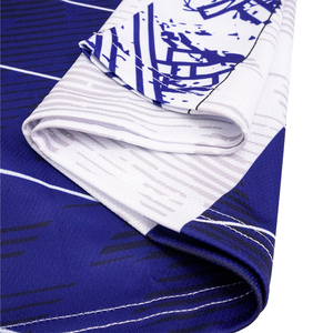 Camiseta de fútbol de poliéster 100% blanca por sublimación personalizada tailandesa, conjunto de uniforme de fútbol de manga corta Unisex para adultos - Product Image 6