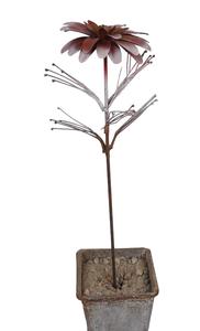 HAUTE VENTE METAL FLEUR JARDIN PIQUETS METAL FLEUR EXTÉRIEUR DÉCOR PIKE YARD ART DECOR - Product Image 3