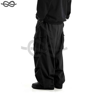 Pantalones Cargo holgados con bolsillo lateral y cordón para hombre, pantalones holgados para correr, cómodos, versátiles, elegantes, informales, para actividades al aire libre - Product Image 2