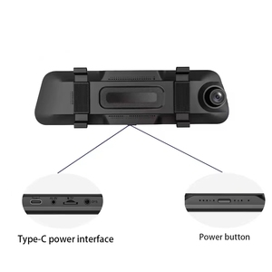 Carlover N3 ống kính kép Full HD 1080P Car DVR 10 inch Dash Cam phía sau xem gương lái xe ghi âm - Product Image 3