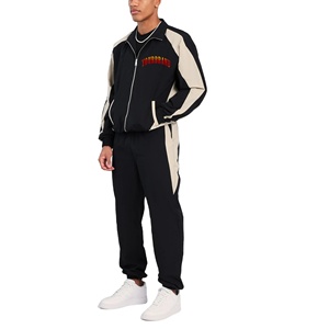 Conjunto personalizado de Sudadera con capucha y pantalón de nailon 100% para hombre, ropa de calle con logotipo personalizado, chándal cómodo de nailon para hombre - Product Image 1