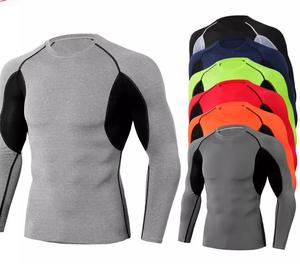 GAF Custom Logo Rash Guard <b>Men</b> Rash Guard <b>Gym</b> Surfing Diving Rashguard Compression Shirts MMA Rash <b>Vest</b> - Product Image 5