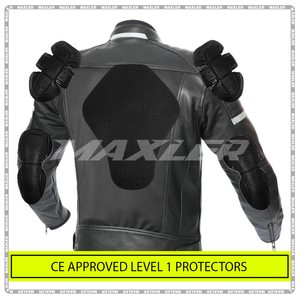High Quality Best Protective Professional Racing Leather Fabric Motorbike Jacket Men Moto Riding Wear Motorbike Leather Jacket - Product Image 4