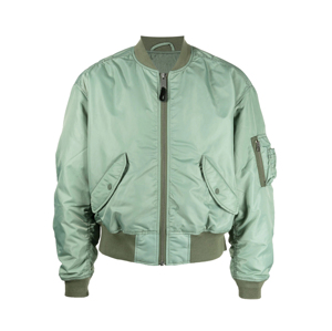Chaqueta Bomber de Nailon con Cuello Alto Personalizada, Chaqueta Bomber de Nailon para Hombre de Talla Grande, Servicio OEM con Decoración de Patrones - Product Image 1