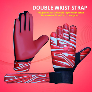 Gants de gardien de but de football d'extérieur en latex allemand, entièrement imperméables et respirants, avec logo personnalisable et fermeture à lacets - Product Image 3