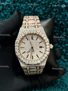 นาฬิกาข้อมือหรูหราทำจากสแตนเลสทรงกลมผ่านเพชรสำหรับทดสอบเพชรแบบเย็น - Product Image 2