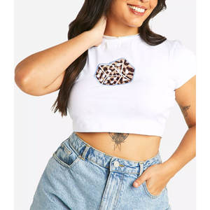 Camisetas de mujer de precio razonable, camisetas de mujer de la mejor calidad, Camiseta de algodón 100% transpirable para mujer 2025 - Product Image 4