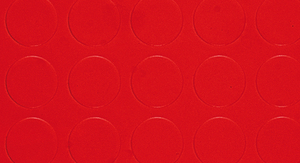Copripavimento in PVC Bollato Rosso Rt. Mtl 25x Mt.1 H Spess. Mm.1,3 Mq 25 - Product Image 1