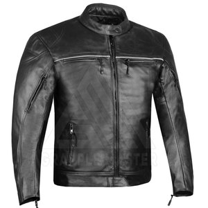 Veste de moto en cuir de qualité supérieure, best-seller, coupe-vent, imperméable, respirante, style urbain, logo personnalisé pour - Product Image 3