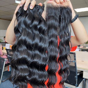 ผมต่อแบบลอนธรรมชาติผมมนุษย์บริสุทธิ์เกรดเวียดนามแบบดึงสองชั้น - Product Image 1