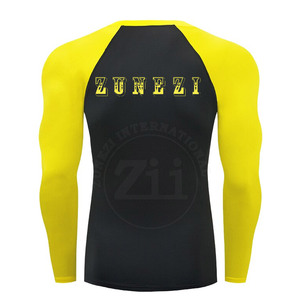 Chemises de compression ajustées à manches longues pour hommes, respirantes, en spandex/polyester, grandes tailles, en stock, prix bas, best-seller - Product Image 3