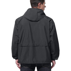 Chaqueta cortavientos de estilo vintage unisex de fábrica al por mayor, ropa de Exterior resistente para hombre con cuello levantado para invierno - Product Image 3