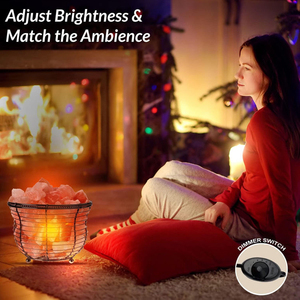 Venta caliente antigua cesta de hierro forjado Himalayan Rock Salt Metal Bowl lámpara para decoración del hogar artesanías naturales - Product Image 2