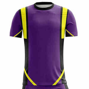 Conjuntos de Uniformes de Fútbol Personalizados de la Mejor Calidad, Sublimados, Transpirables, de Secado Rápido, con Cuello en V, para Hombre, en Spandex/Poliéster - Product Image 4