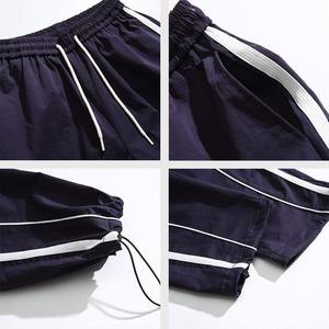 Venta al por mayor ácido lavado pantalones de chándal de los hombres de alta calidad pantalones de chándal con bolsillos logotipo personalizado pantalones de chándal para los hombres - Product Image 2