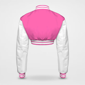 Chaqueta Universitaria Bomber Personalizada de Alta Calidad para Mujer, Chaqueta Varsity con Bordado Chenille - Product Image 4