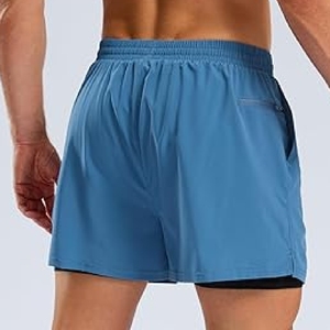 Pantalones cortos deportivos para hombre hechos a medida 100% poliéster patrón sólido transpirable y de secado rápido con estilo informal con múltiples bolsillos - Product Image 2