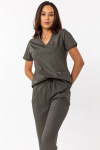 OEM Unisex Polyester Cotton Quick Dry Breathable Washable Stretchy Hospital <b>Scrub</b> <b>Sets</b> with Customizable Options for Nurses - Product Image 2