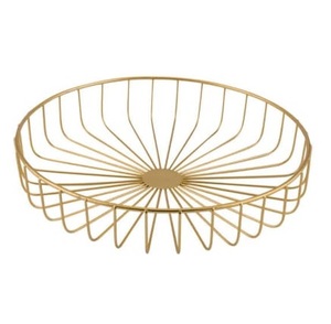 Cesta Metálica Decorativa para Alimentos y Frutas, Decoración de Mesa para Cocina, Cesta Metálica para Almacenamiento de Alimentos - Product Image 1