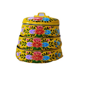 Fiambrera Tiffin de doble pared de acero inoxidable para niños, Escuela de oficina multicapa personalizada, respetuosa con el medio ambiente, EE. UU. - Product Image 6