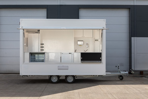 White Mobile Food Truck Trailer Box Van Frozen Food Delivery Vehicle for Street Catering and Mobile Kitchen Use - Product Image 2