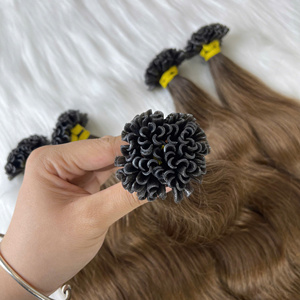 Venta al por mayor 100% Extensiones de cabello de queratina humana Cabello de punta en U de alta calidad de Vietnam Estilo recto natural en la fábrica - Product Image 3