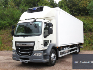 2024 LF 260 W. h.i.t.e d.a.f 18 tấn Hộp tủ lạnh đơn EVAP trượt đuôi nâng hệ thống treo khí phía sau 6.7 Euro 6 chỉ phải 82,000 km - Product Image 2