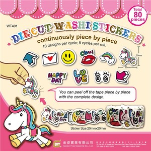 Premium Quality Cartoon <b>Pattern</b> Printed <b>Paper</b> Tape For Flat Decoration And Beautification - Product Image 6