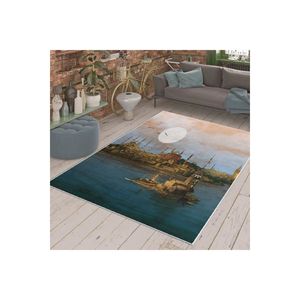 Vintage Maiden's Tower Paisaje Digital Impreso Alfombra Elegante Área Alfombras y conjuntos - Product Image 3