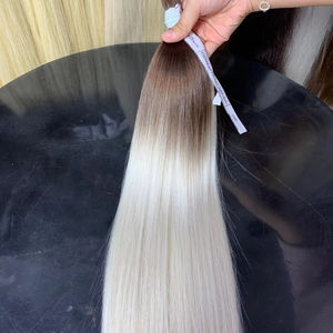 Extensiones de cabello humano Remy vietnamita a granel de 100 gramos, NASA naturales de la máquina de ondas de 60cm, trama doble, todos los colores disponibles - Product Image 1