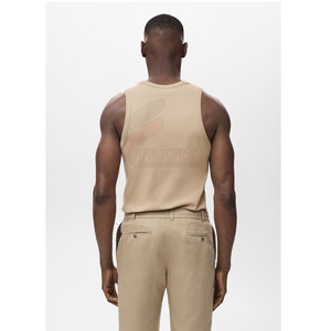Débardeur pour homme en gros, sans manches, en coton, prix d'usine, débardeur sans manches pour homme, logo personnalisé - Product Image 2