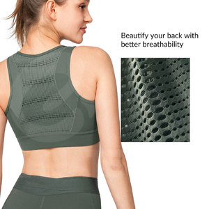 เสื้อชั้นในกีฬาแบบไร้ตะเข็บสำหรับผู้หญิง ทรง U-NECK ระบายอากาศได้ดี เป็นมิตรกับสิ่งแวดล้อม สายรัดแบบ Y-line รองรับการออกกำลังกายหนัก พร้อมแผ่นแปะด้านหน้าแบบกำหนดเองได้ - Product Image 5