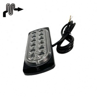 Lumière stroboscopique LED extérieure 12-24V 12LEDs, lumière stroboscopique pour camion, voiture, remorque