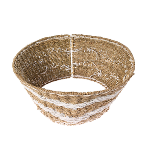 Nuevo diseño tejido a mano, collar de árbol de Navidad de algas marinas naturales, falda de árbol de Navidad de estilo bohemio, decoración festiva de Vietnam - Product Image 3