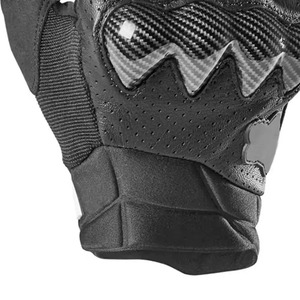 Guantes de motocicleta de cuero genuino blanco para hombres y mujeres Rojo Negro Racing Road Moto Ignífugo para uso en verano e invierno - Product Image 2