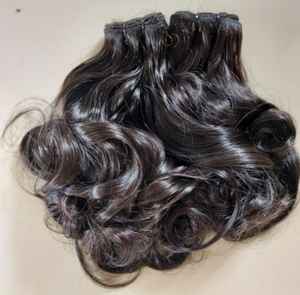 Cantidad a granel Mejor calidad Cabello humano dibujado 12-26 pulgadas Cabello Remy Colores naturales Patrones sin enredos Brillo de larga duración - Product Image 5